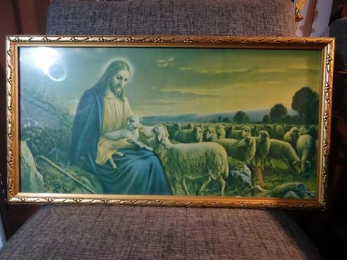 Jezus de Goede Herder prent Giovanni Antieke prent Giovanni, Antiek en Kunst, Antiek | Religieuze voorwerpen, Ophalen of Verzenden