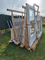 Witte PVC ramen / deur  14 stuks, Enlèvement, Utilisé, Fenêtre de façade ou Vitre, Double vitrage