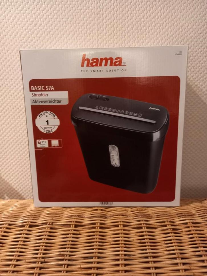 New Hama shredder x papierversnipperaar S7A, Diversen, Bureau-accessoires, Nieuw, Ophalen of Verzenden