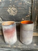 2 glazen windlichten, Ophalen of Verzenden, Onbekend, Onbekend, Onbekend