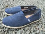 Toms Classic Canvas Slip On marine blue 41, Blauw, Ophalen of Verzenden, Zo goed als nieuw, Espadrilles of Moccasins