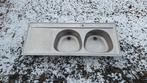Franke dubbele spoelbak, Huis en Inrichting, Ophalen, Gebruikt, 50 tot 75 cm, 100 tot 150 cm