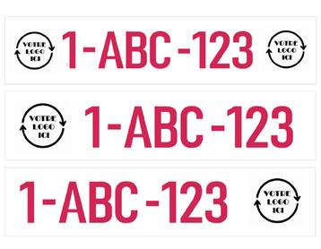 Logo, kentekenplaat beschikbaar voor biedingen