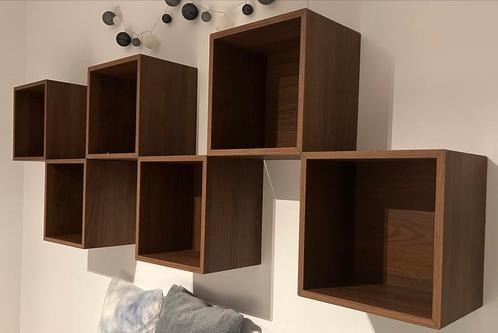 6 Ikea Eket wandkubussen, Huis en Inrichting, Kasten | Wandmeubels, Zo goed als nieuw, Ophalen