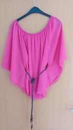 Roze vleermuisblouse met riem, Ophalen of Verzenden, Nieuw, Maat 38/40 (M), Roze