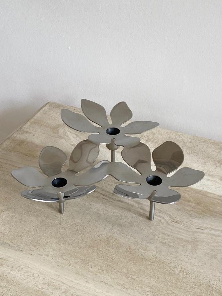 IKEA STOCKHOLM kandelaar bloem, Huis en Inrichting, Woonaccessoires | Kandelaars en Kaarsen, Zo goed als nieuw, Kandelaar, Minder dan 25 cm