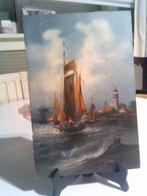 19 eeuws klein schilderijke op paneel getekend, Antiquités & Art, Enlèvement