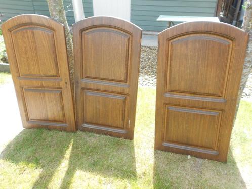 3  houten deurtjes (hardhout), Doe-het-zelf en Bouw, Deuren en Vliegenramen, Hout, Ophalen