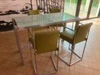 Table haute et chaises, Maison & Meubles, Enlèvement, Utilisé