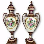 Koppel ACF decor de paris porseleinen vazen Ca. 1960, Ophalen of Verzenden