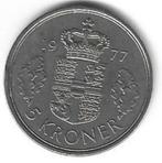 Munten Denemarken 5 Kroner S B 1977 Pr, Enlèvement ou Envoi, Monnaie en vrac, Autres pays