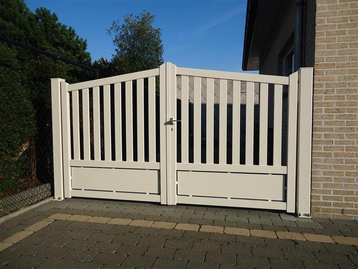 Poort, Tuin en Terras, Tuinpoorten, Zo goed als nieuw, Draaipoort, Staal, 150 tot 200 cm, 200 cm of meer, Ophalen