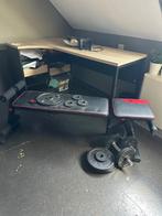 Verstelbare fitness bank te koop, Sport en Fitness, Ophalen, Gebruikt, Buik, Krachtstation
