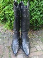 Nouvelles bottes de cowboy en cuir noir avec 37€/livraison g, Noir, Envoi, Neuf, Bottes hautes