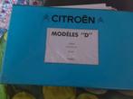 Citroën modèles "D" onderdelen catalogus, Ophalen of Verzenden, Gebruikt, Auto's