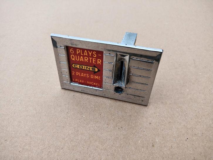 Munt inworp/ Chroom Paneel Seeburg 100A (1950) jukebox, Verzamelen, Automaten | Jukeboxen, Seeburg, Verzenden