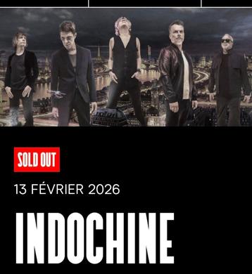 2 places Indochine à BX Sold Out beschikbaar voor biedingen