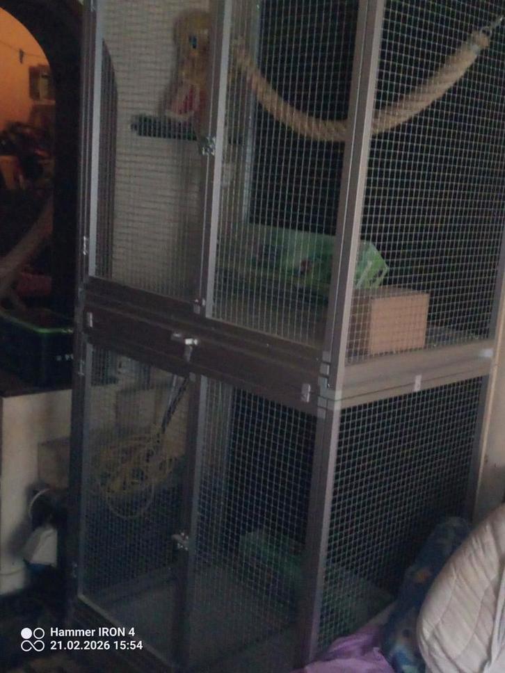 Twee groot kooi, Animaux & Accessoires, Oiseaux | Cages & Volières, Neuf, Volière, Aluminium, Enlèvement