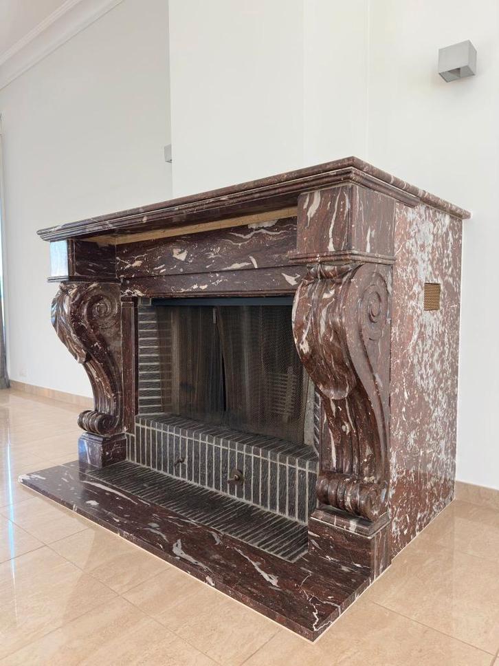Authentieke marmeren open haard in uitstekende staat, Huis en Inrichting, Haarden, Gebruikt, Overige soorten, Ophalen