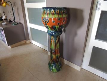 belle et vieille jardinière art nouveau terre de Flandre, Enlèvement