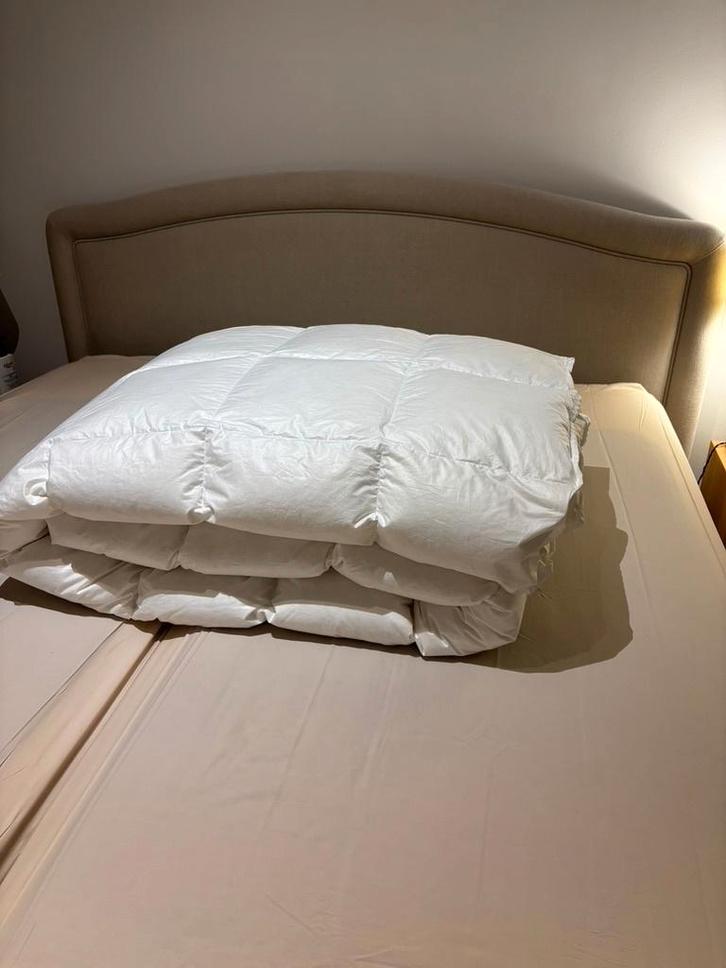 Donsdeken 2 personen, Huis en Inrichting, Slaapkamer | Beddengoed, Zo goed als nieuw, Deken of Dekbed, Tweepersoons, Wit, Ophalen