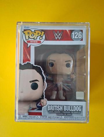 Wwf British Bulldog Funko + hard protector beschikbaar voor biedingen