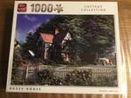 Puzzel King 1000 stukjes Roses house, Ophalen of Verzenden, 500 t/m 1500 stukjes, Gebruikt, Legpuzzel