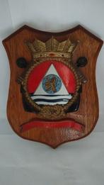 Groot houten wapenschild koninklijke marine Nederland, Autres types, Marine, Enlèvement ou Envoi