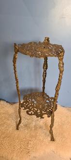 art nouveau stijl brons messing plantentafel of bijzettafelt, Brons, Ophalen