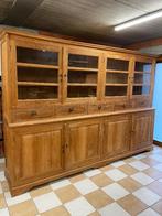 Teak vitrinekast 3m, Huis en Inrichting, Ophalen of Verzenden, Zo goed als nieuw, Teakhout