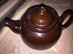 Bruine geglazuurde theepot, Ophalen of Verzenden