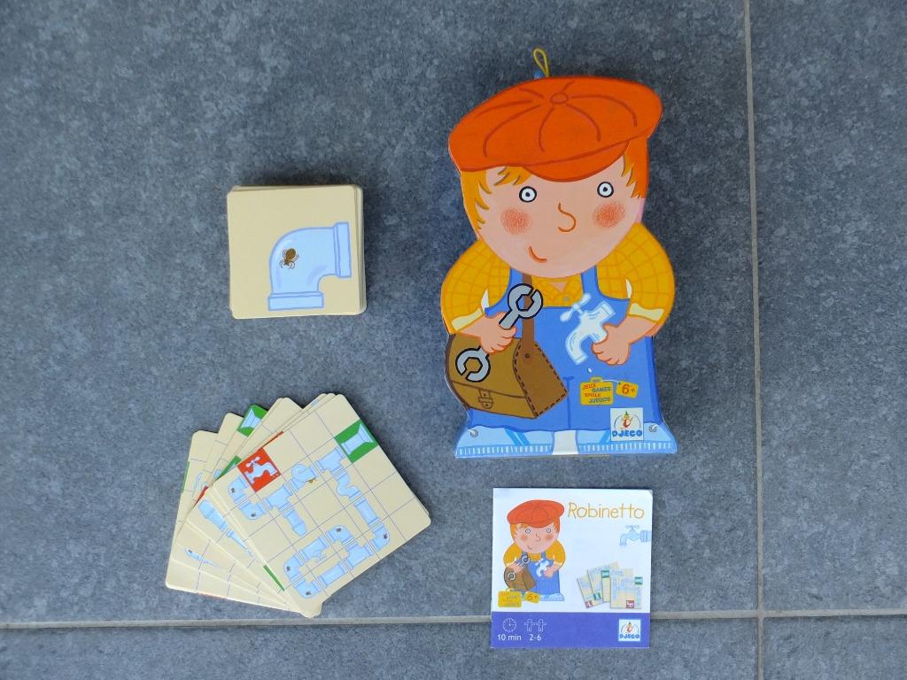 Robinetto, jeu de société Djeco - Enfants à partir de 6 ans, Trois ou quatre joueurs, Enlèvement ou Envoi, Comme neuf, Djeco
