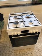 Gasfornuis met elektrische oven, Elektronische apparatuur, Fornuizen, Ophalen, 4 kookzones, Zo goed als nieuw, Energieklasse A of zuiniger