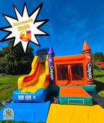 LOCATION CHÂTEAU GONFLABLE TOBOGGAN CRAYON, Ophalen of Verzenden, Zo goed als nieuw