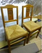 2 stoelen met rieten zitvlak, Huis en Inrichting, Stoelen, Ophalen of Verzenden, Gebruikt