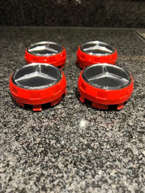 Originele AMG wielnaafdoppen set, Auto diversen, Wieldoppen, Gebruikt, Ophalen of Verzenden