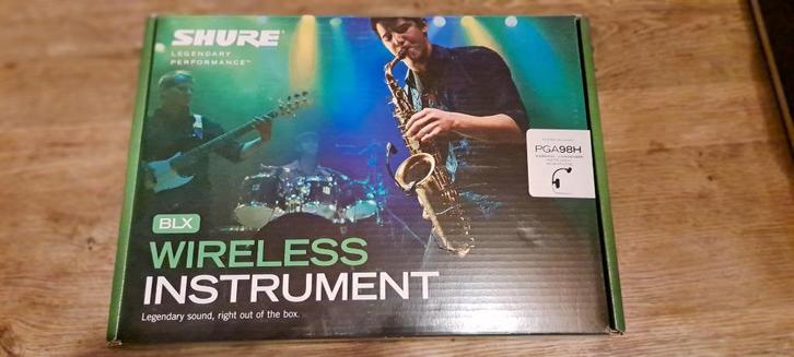 Shure BLX draadloos instrument met PGA98H-microfoon, Muziek en Instrumenten, Microfoons, Zo goed als nieuw, Instrumentmicrofoon
