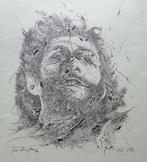 JAN BURSSENS / CHE GUEVARA / ZW-W LITHO / 61x43cm / 1978 VUB, Antiek en Kunst, Ophalen of Verzenden