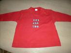 rood truitje maat 62, Kinderen en Baby's, Babykleding | Maat 62, Ophalen of Verzenden, Zo goed als nieuw, Meisje, Truitje of Vestje