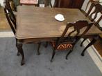 Antieke eikenhouten tafel en stoelen, Ophalen