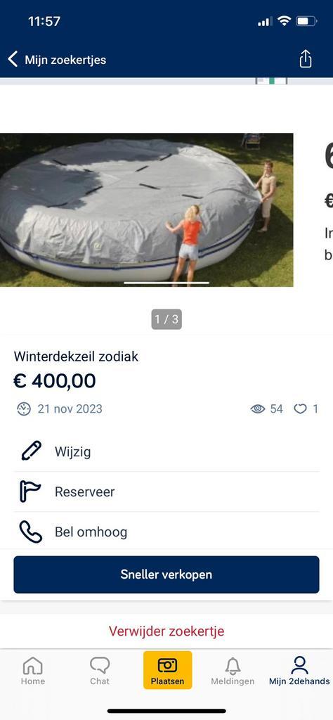 Winterdekzeil voor zwembad, Tuin en Terras, Zwembad-toebehoren, Zo goed als nieuw, Ophalen