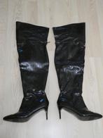 Cuissardes en PVC laqué noir motif croco taille 42, Vêtements | Femmes, Chaussures, Enlèvement ou Envoi, Comme neuf, Bottes hautes