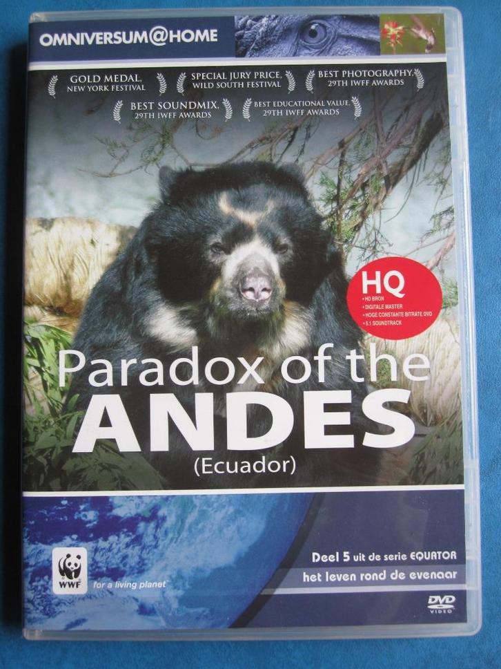 Paradox of the Andes (Ecuador), Cd's en Dvd's, Dvd's | Documentaire en Educatief, Zo goed als nieuw, Natuur, Alle leeftijden, Ophalen of Verzenden