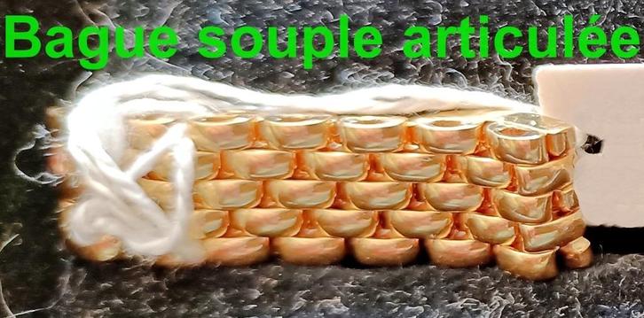 Bague articulée type Cartier Panthère "grain de riz", or 18K, Bijoux, Sacs & Beauté, Bagues, Neuf, Femme ou Homme, Jaune, Or, Enlèvement ou Envoi