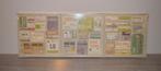 Triptyque toiles étiquettes de voyages IKEA PJATTERYD (NEUF), Maison & Meubles, Bois, Moins de 50 cm, Enlèvement, Moins de 50 cm