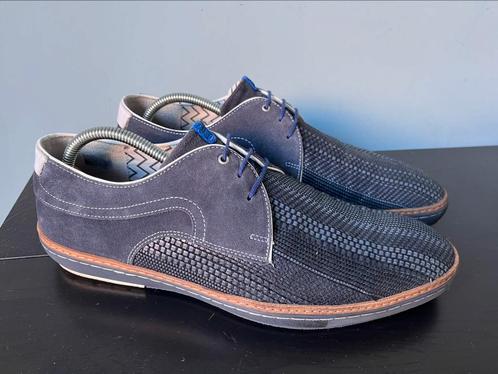 Floris van Bommel sneakers maat 9.5 / 43.5 H, Kleding | Heren, Schoenen, Zo goed als nieuw, Sneakers, Blauw, Ophalen of Verzenden
