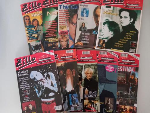 10x magazine musical Zillo 1996 Goth Rock Metal Electro Pop, Livres, Musique, Comme neuf, Enlèvement ou Envoi