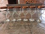 6 wijnglazen van Cristalleria Fratelli Fumo, Enlèvement, Comme neuf, Autres types