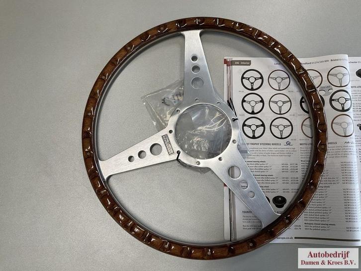 Stuur Tourist Trophy Hout part no 489-080 489-060 15 inch, Auto-onderdelen, Besturing, Nieuw, Ophalen of Verzenden