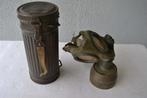 Duitse gasmaskertrommel WO2 WW2 WWII, Verzamelen, Militaria | Tweede Wereldoorlog, Verzenden, Landmacht, Overige typen